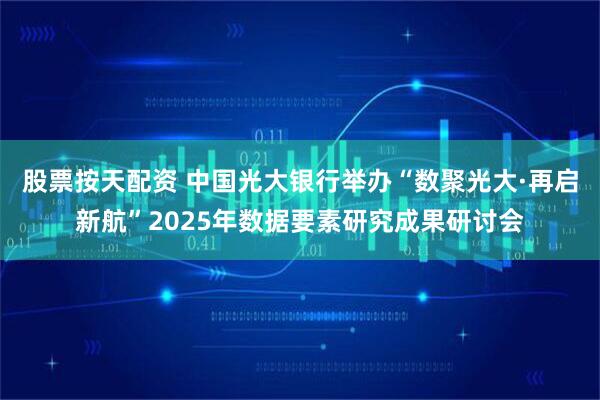 股票按天配资 中国光大银行举办“数聚光大·再启新航”2025年数据要素研究成果研讨会