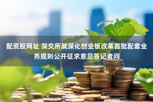 配资股网址 深交所就深化创业板改革首批配套业务规则公开征求意见答记者问